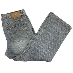 Vintage Armani Exchange Men's Size 34 Gray Denim Easy Fit J65 Jeans Made in USA